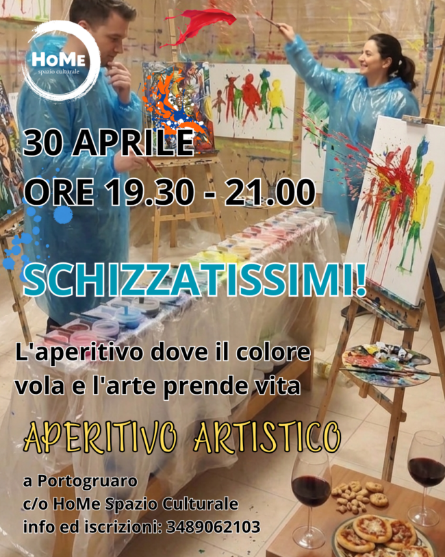 schizzatissimi,aperitivo artistico